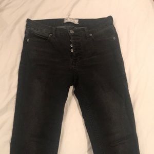 Free people grey skinny jeans
